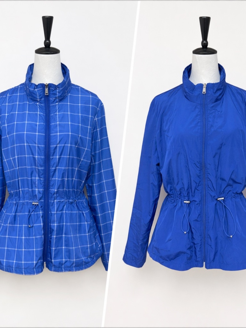 Ralph Lauren Blue Reversible Windbreaker Jacket XL Lightweight Drawstring